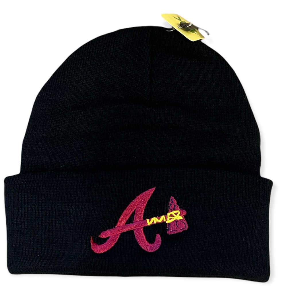 Atlanta braves embroidered adult beanie